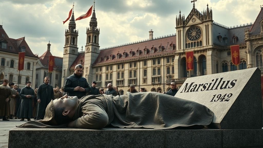 Marsilius of Padua — Death, Munich, Empire | 1342