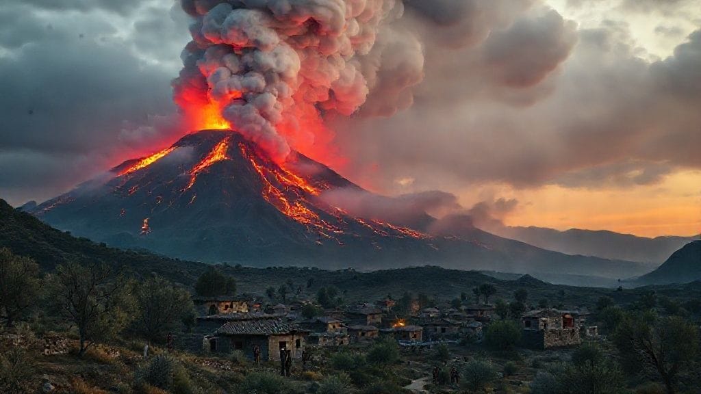 Methana Eruption, Greece | 1700s