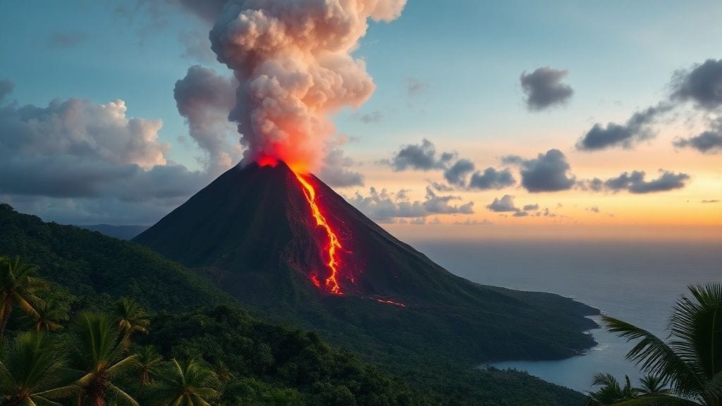 Nevis Peak Eruption, St Kitts and Nevis | 1690s