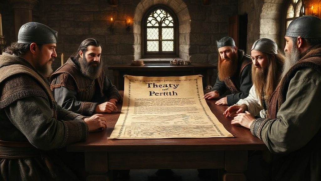 Norwegian–Scottish Treaty of Perth Cedes Hebrides, Perth, Scotland | 1266-07-02