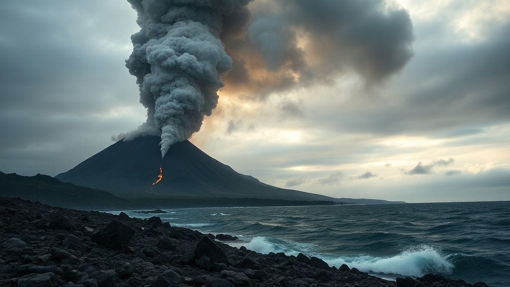 Okmok Eruption, Aleutians, Alaska, USA | 2008