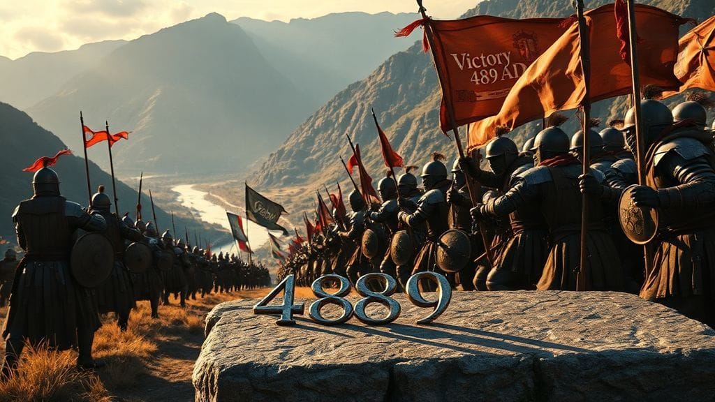Ostrogothic Victory at Isonzo, Soča Valley, Italy | 489-08