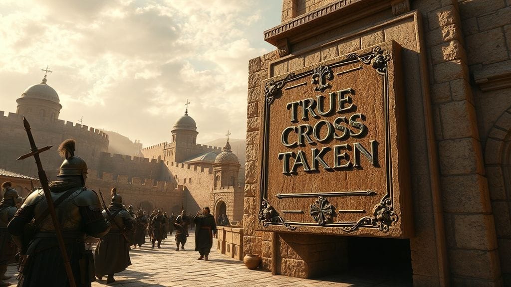 Persians Capture Jerusalem; True Cross Taken, Jerusalem | 614