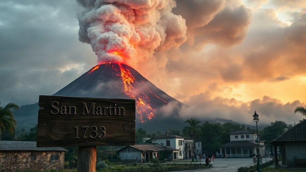 San Martín Eruption, Veracruz, Mexico | 1793