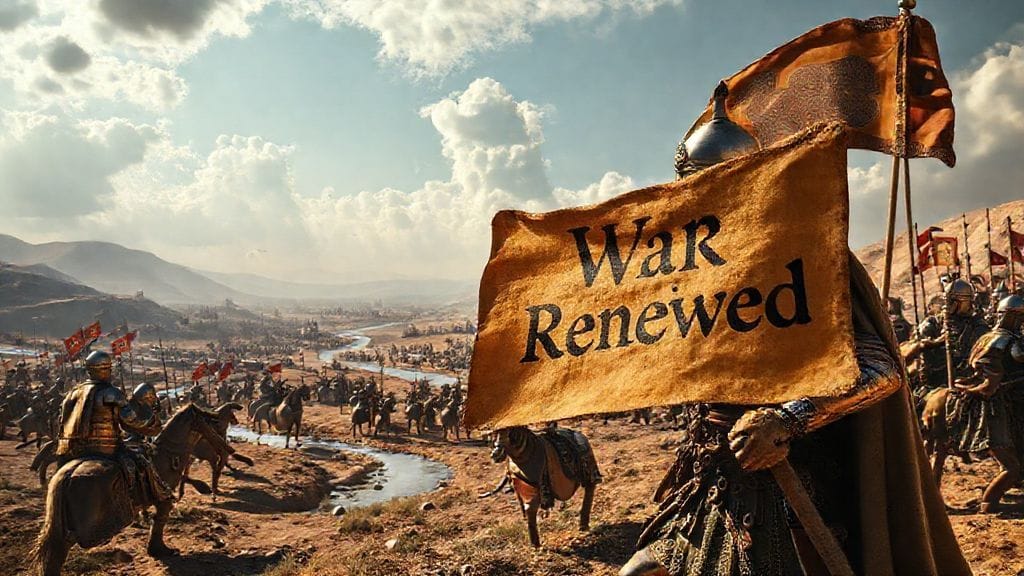 Sassanian–Byzantine War Renewed under Khosrow I, Mesopotamia | 540s–561