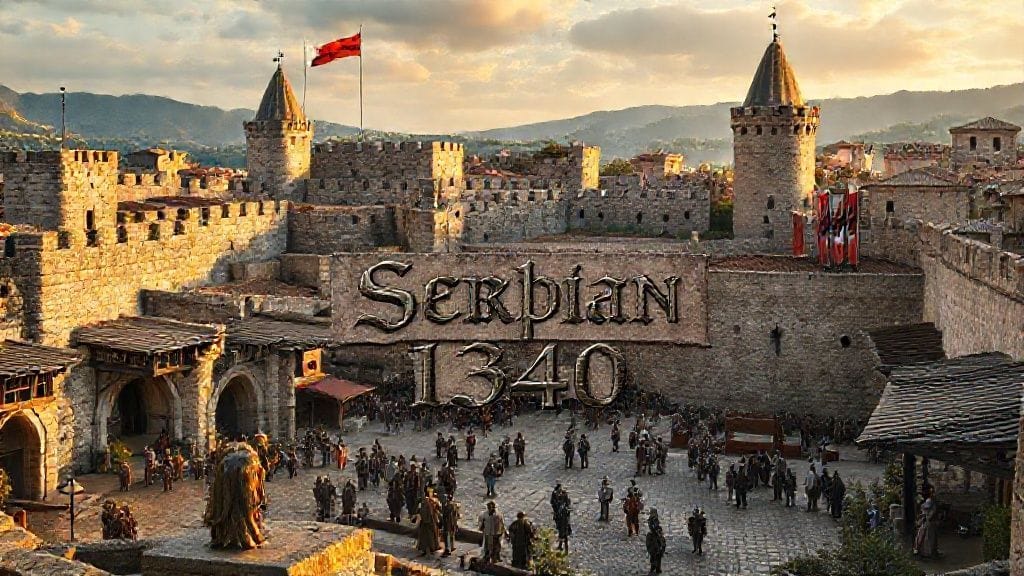 Serbian Empire Ascends under Dušan, Skopje–Prilep, Balkans | 1340s