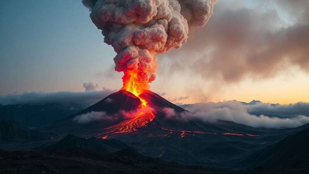 Shiveluch Eruption, Kamchatka, Russia | 1964