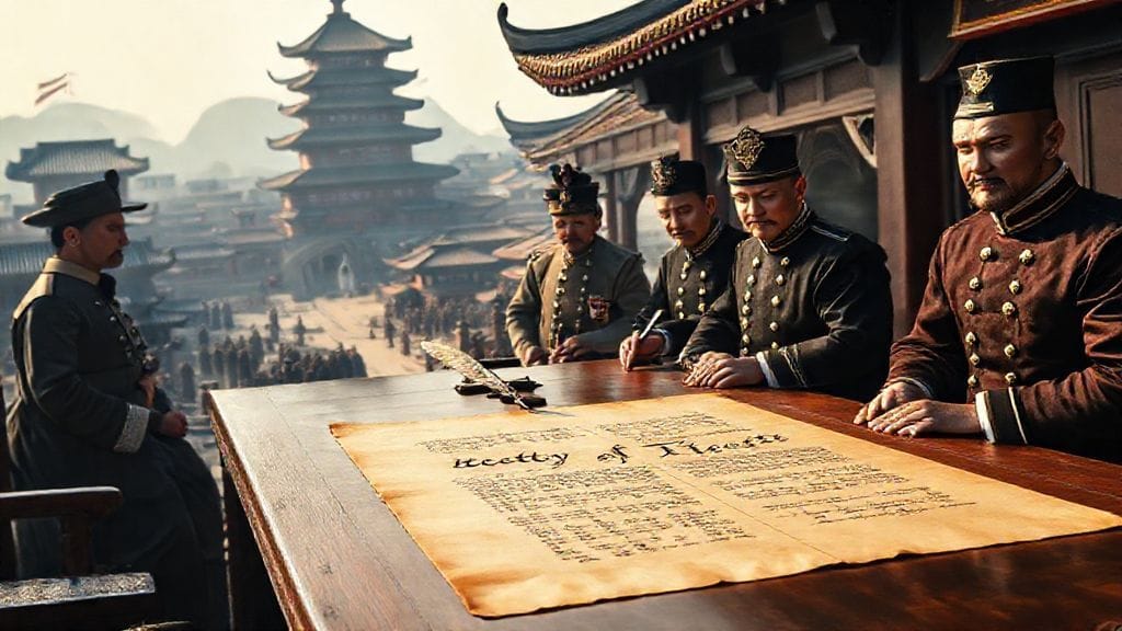 Sino-French War: Treaty of Tientsin, Tianjin, China | 1885-06-09