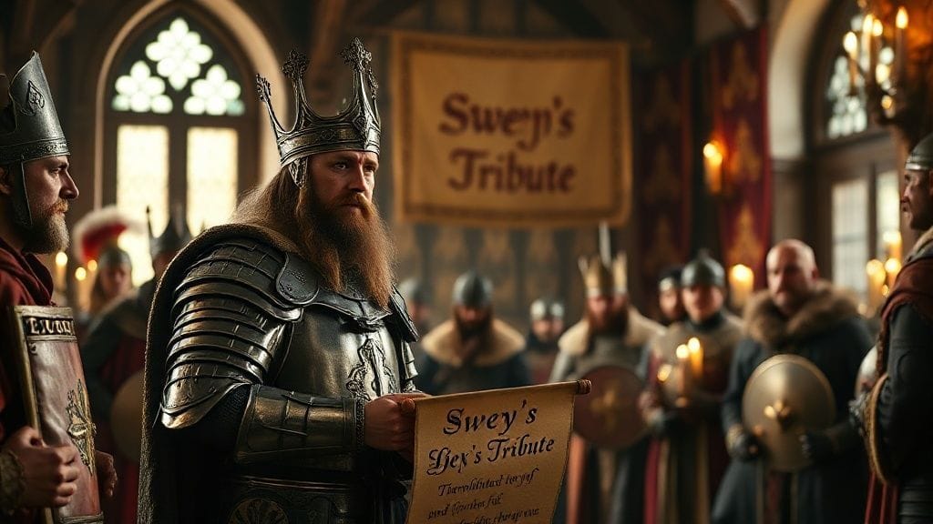 Sweyn Forkbeard Presses Claims in England, Gains Tribute, Southern England | 990s