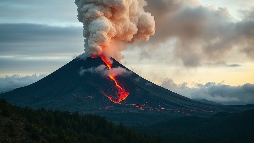 Taranaki (Egmont) Eruption, New Zealand | 1854