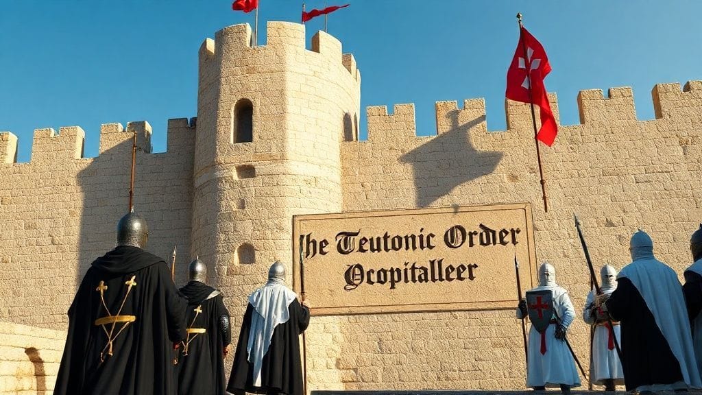 Teutonic Order Recognized from Hospitaller Roots, Acre, Levant | 1190