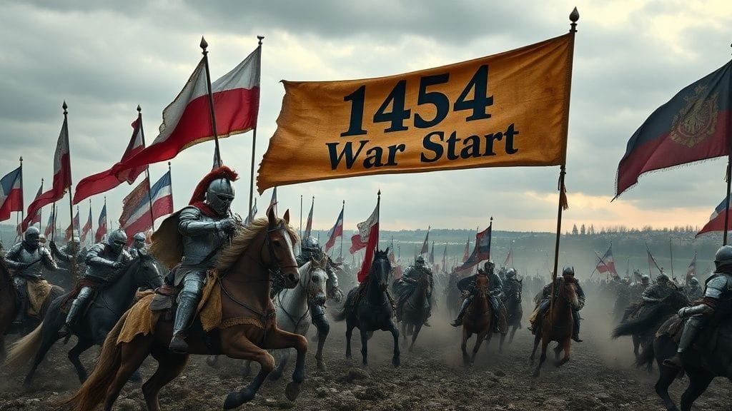 Thirteen Years’ War Begins (Poland vs Teutonic Order), Gdańsk–Toruń, Prussia | 1454