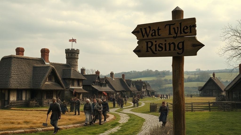 Wat Tyler’s Rising and Royal Settlements, London–Essex, England | 1381