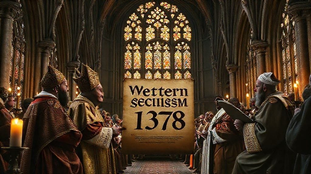 Western Schism Begins with Rival Popes, Rome–Avignon | 1378