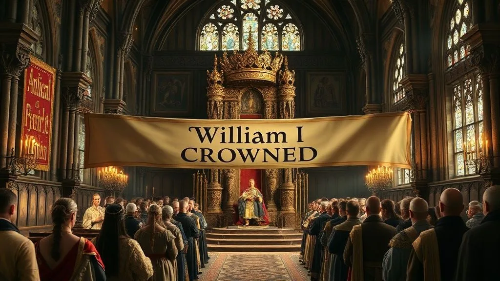 William I Crowned at Westminster, London, England | 1066-12-25