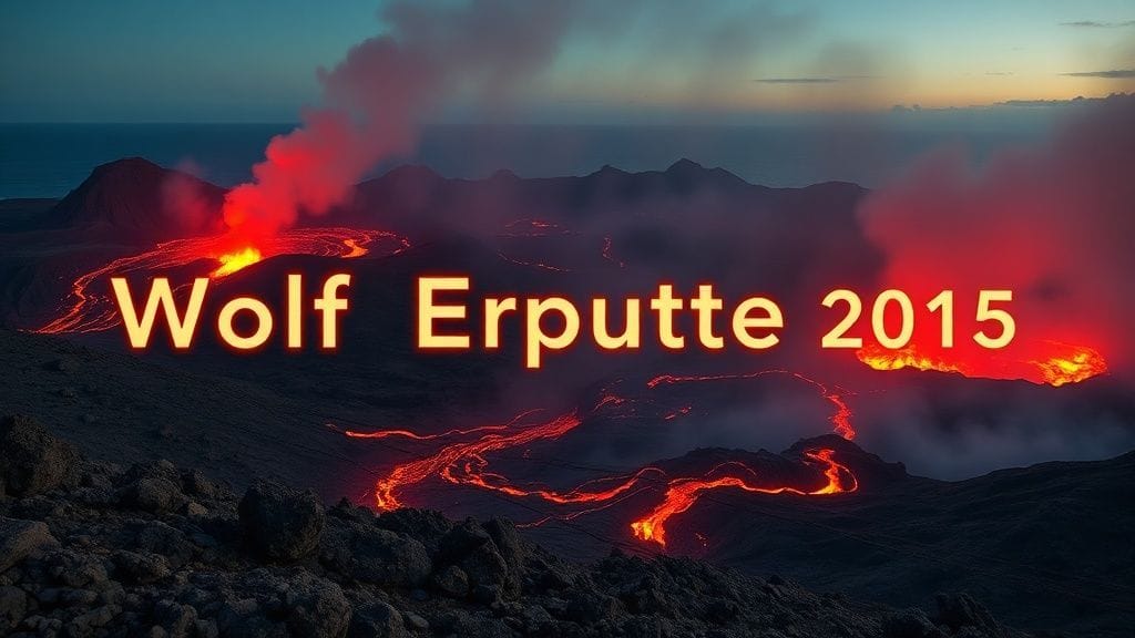 Wolf Eruption, Galápagos, Ecuador | 2015