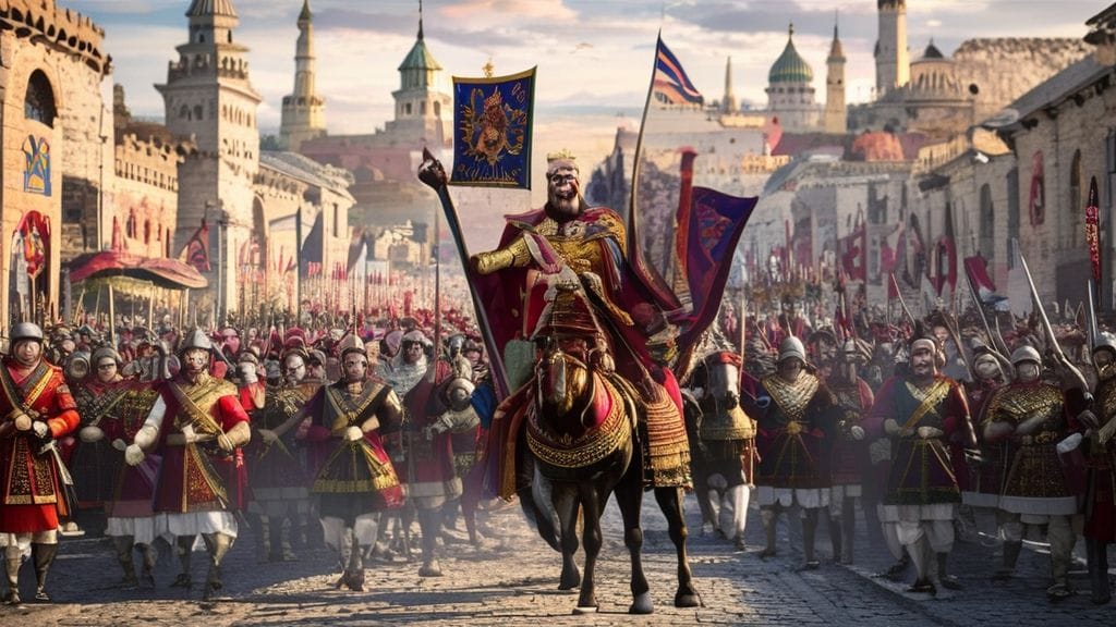 Constantine V re-enters Constantinople, Byzantine Empire | 743-11-02