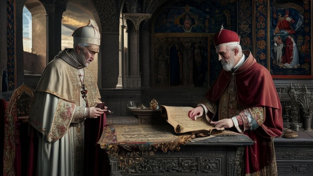 Pope Benedict IX sells the papacy to Gregory VI, Rome | 1045