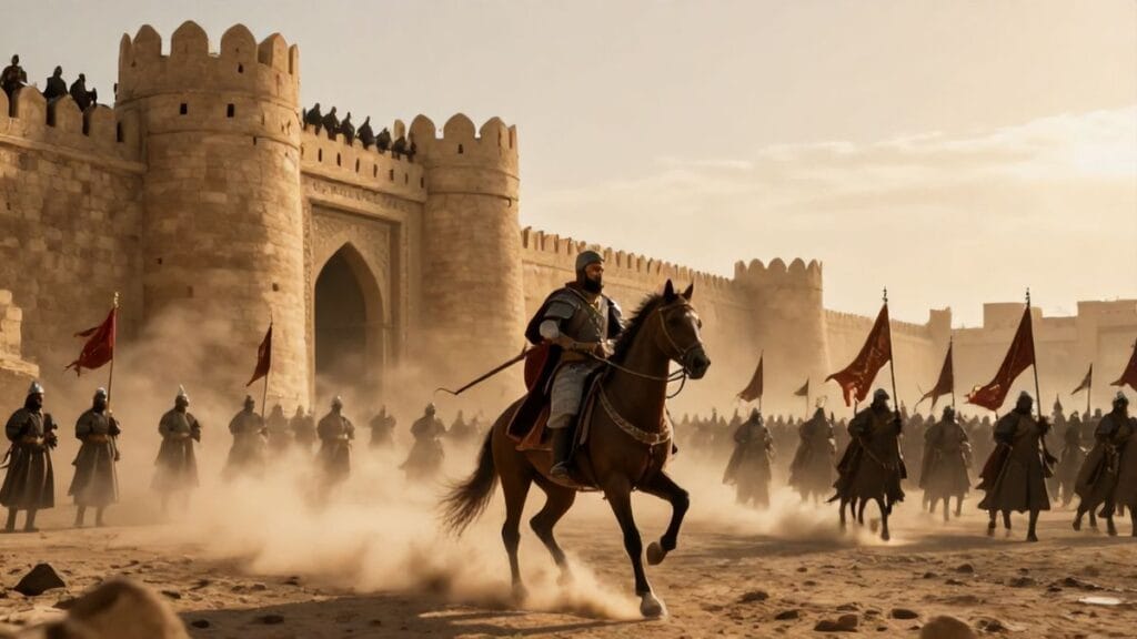 Al-Aziz Billah relieves Damascus from Bakjur's siege, Damascus, Fatimid Caliphate | 985