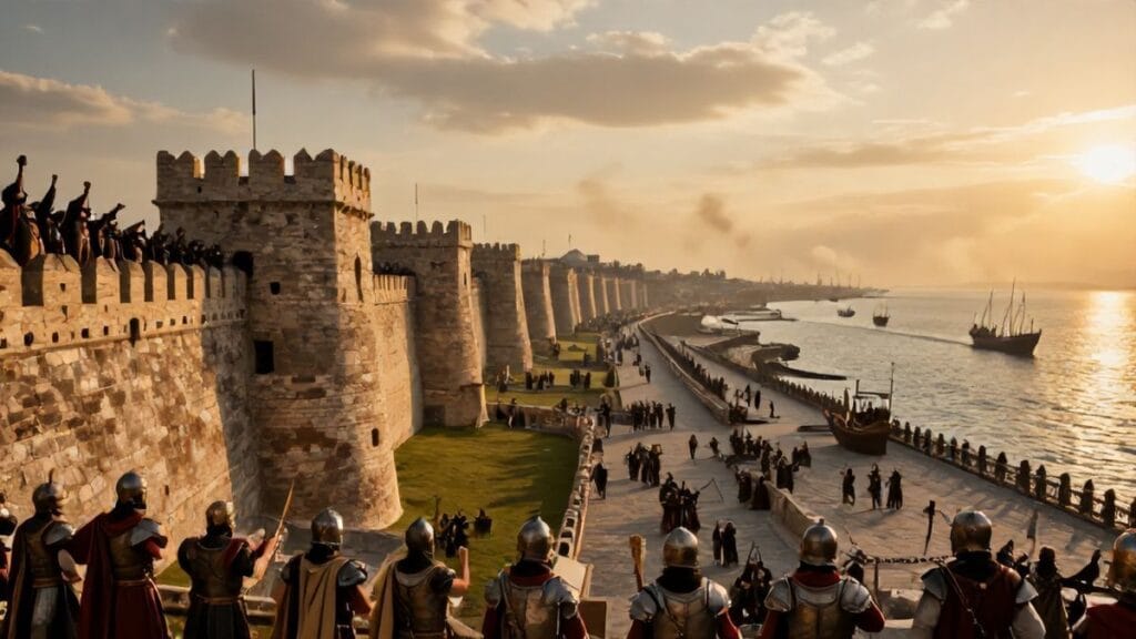 End of the Second Arab Siege, Constantinople, Byzantine Empire | 718-08