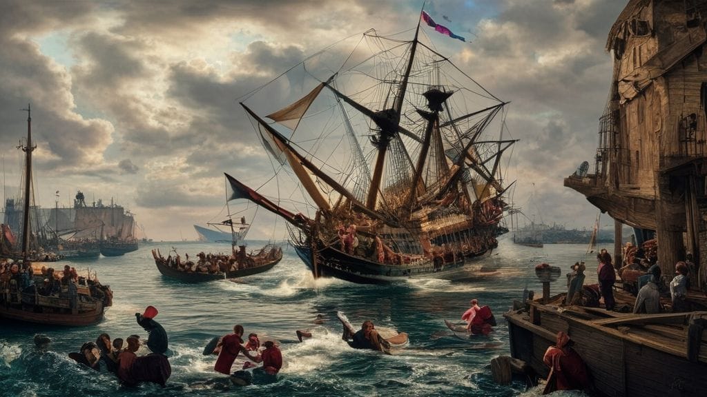 Sinking of the warship Vasa, Stockholm Harbor, Sweden | 1628-08-10