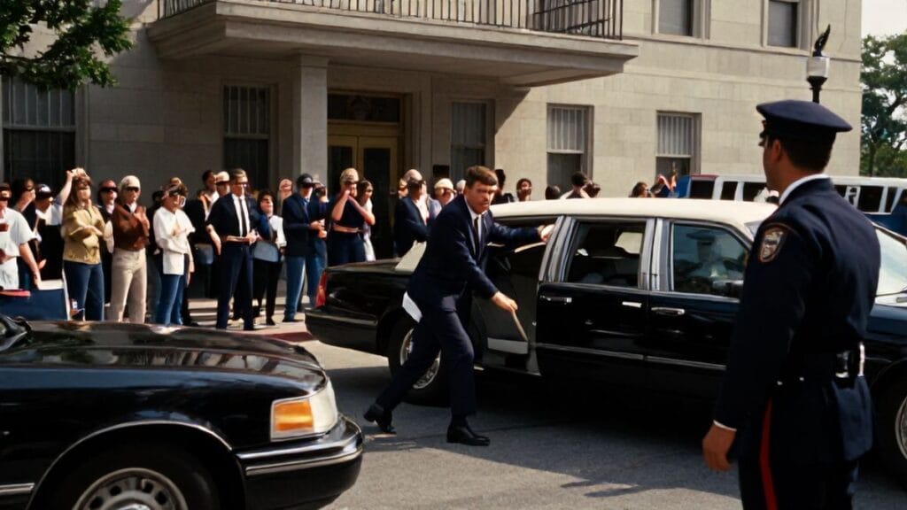 Assassination Attempt on Ronald Reagan, Washington, D.C., USA | 1981-03-30