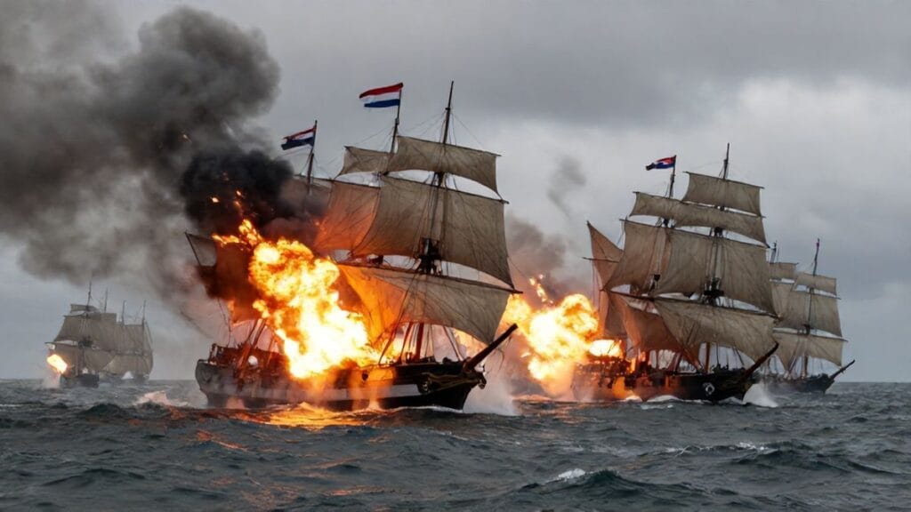 Battle of Solebay, Suffolk Coast, England | 1672-06-07