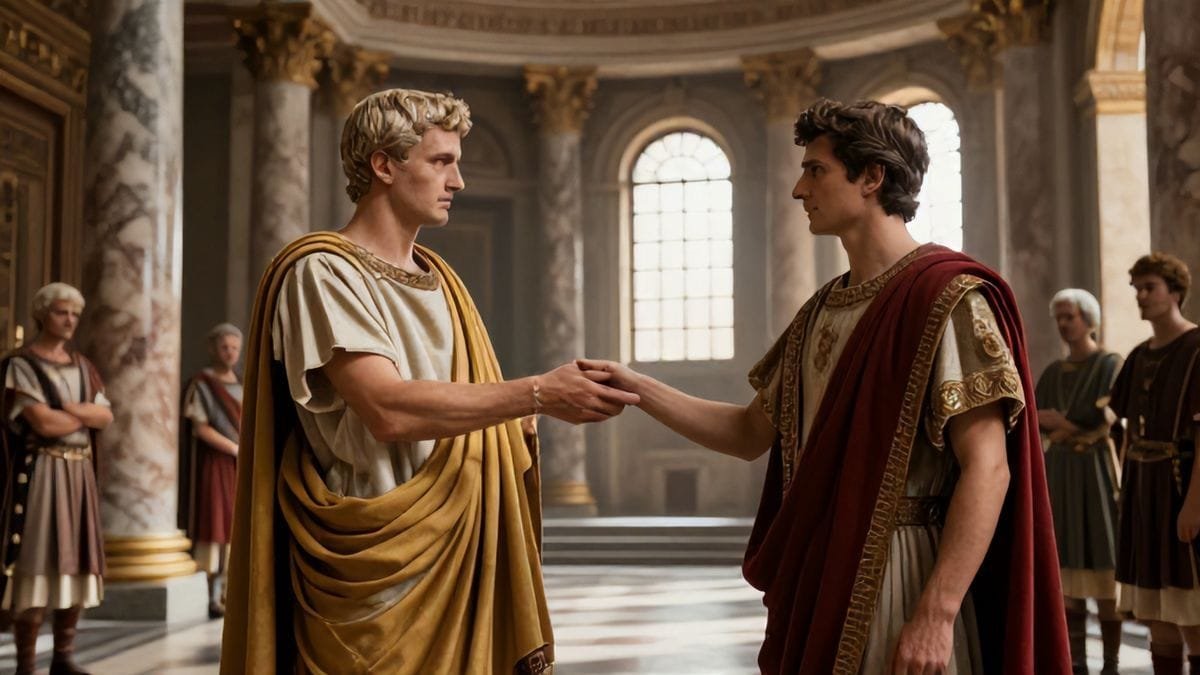 hadrian adopts lucius ceionius commodus: dramatic Rome 136