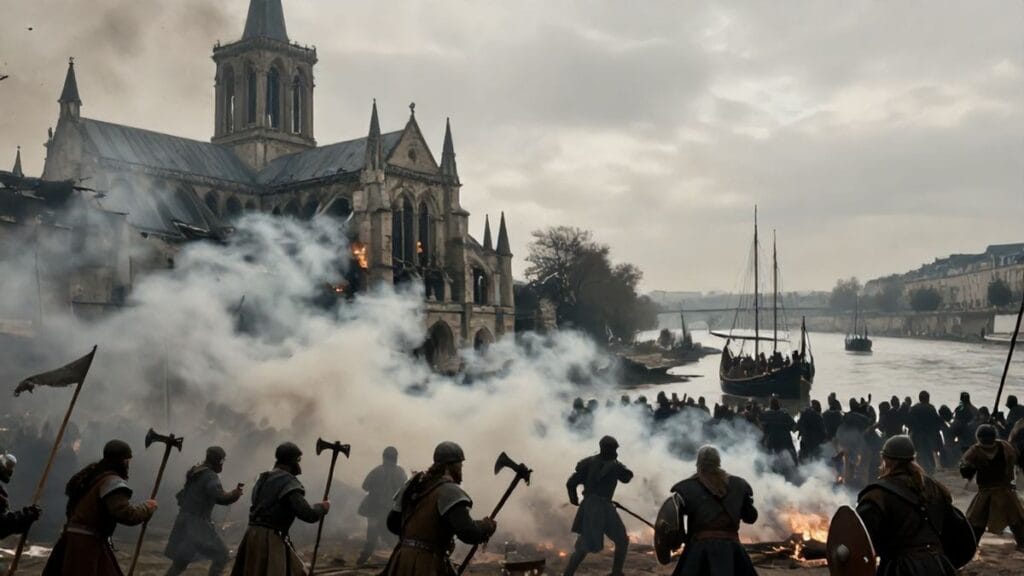 Last Viking raid on Saint-Germain-des-Prés, Paris, Frankish Empire | 868