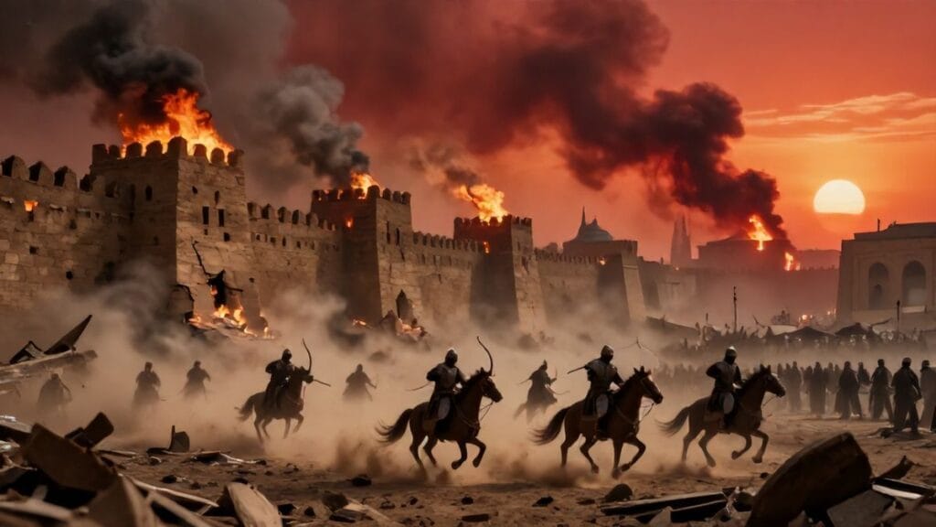 Mongols Sack Baghdad, Baghdad, Abbasid Caliphate | 1258-02-10