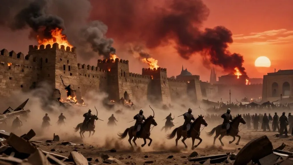 Mongols Sack Baghdad, Baghdad, Abbasid Caliphate | 1258-02-10