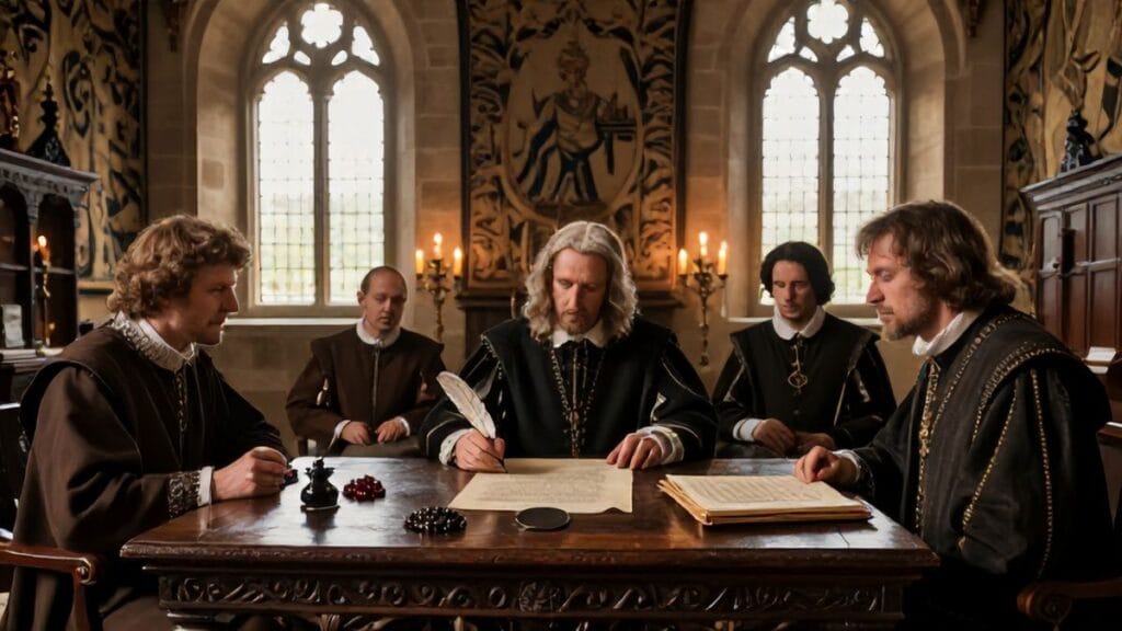 Treaty of Péronne signed, Péronne, France | 1468-10-14