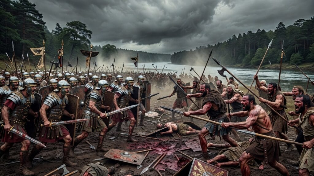 Battle of the Weser River, Germania | 16 2 Battle of the Weser River, Germania | 16