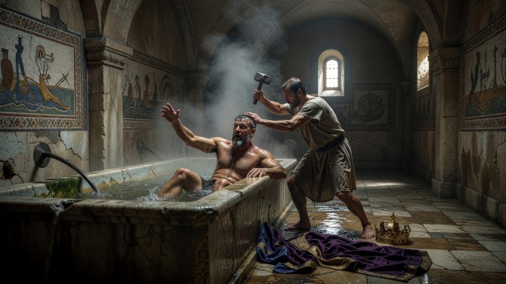 Assassination of Emperor Constans II, Syracuse, Sicily | 668-09-15