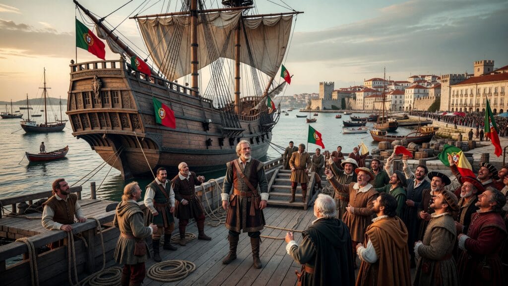 Vasco da Gama returns to Lisbon, Lisbon | 1499-09-18